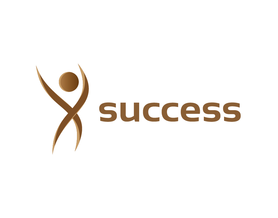 Successful businessman simple icon or logo Vector Image